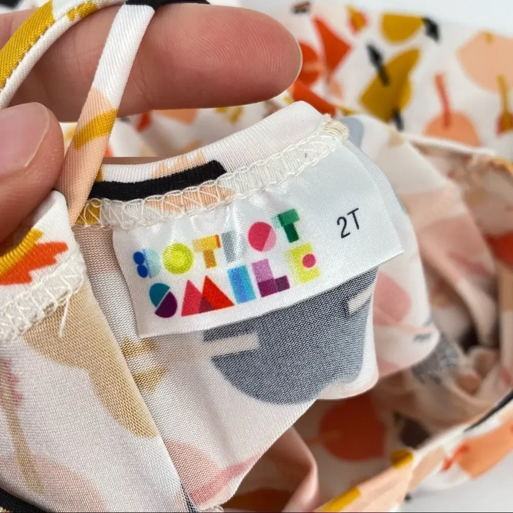 Girls DotDot Smile Hearts Swing‎ Dress Size 2 Adorable